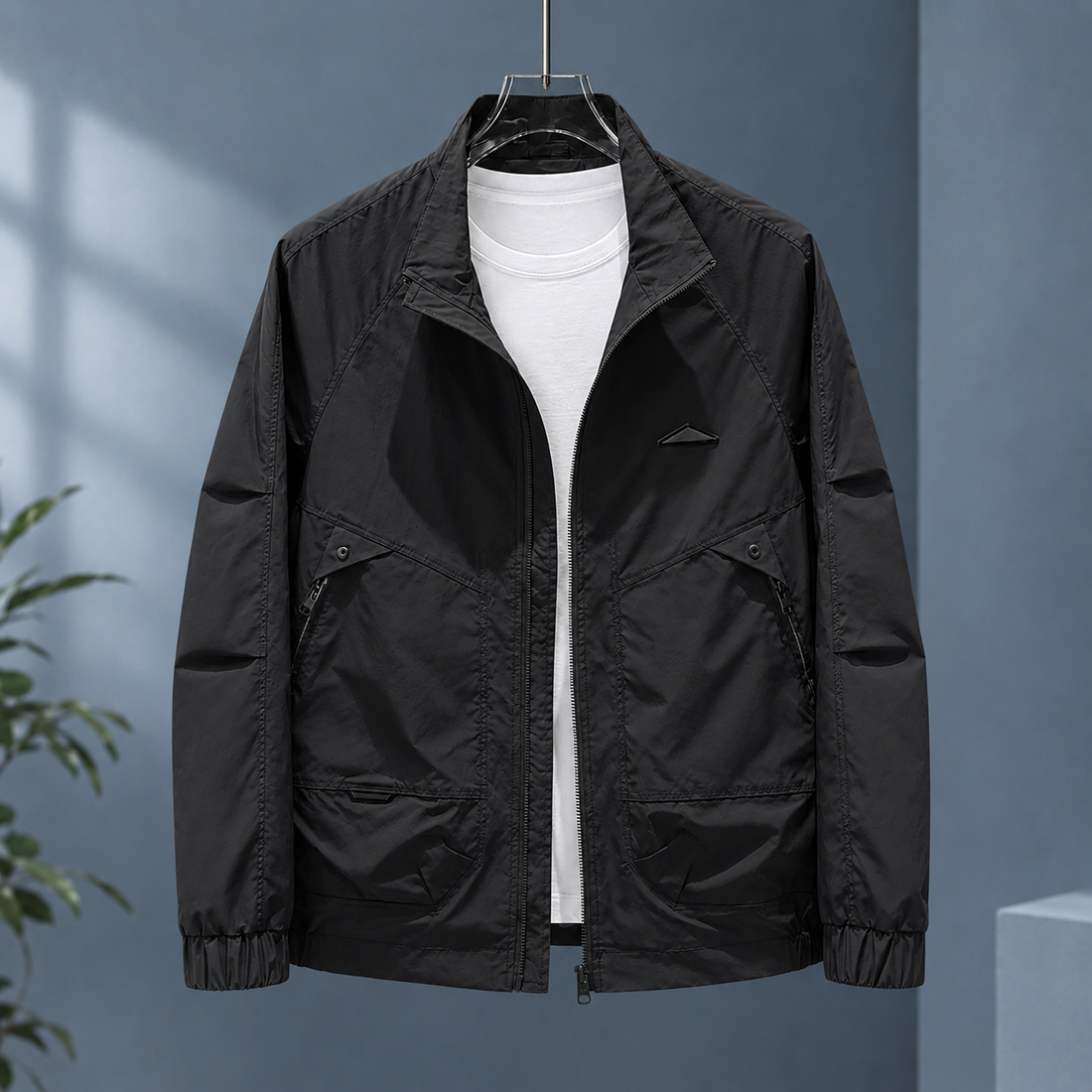 Sullivan Stand Collar Jacket - Black