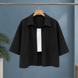 Karen-Rae Textured Shirt - Black