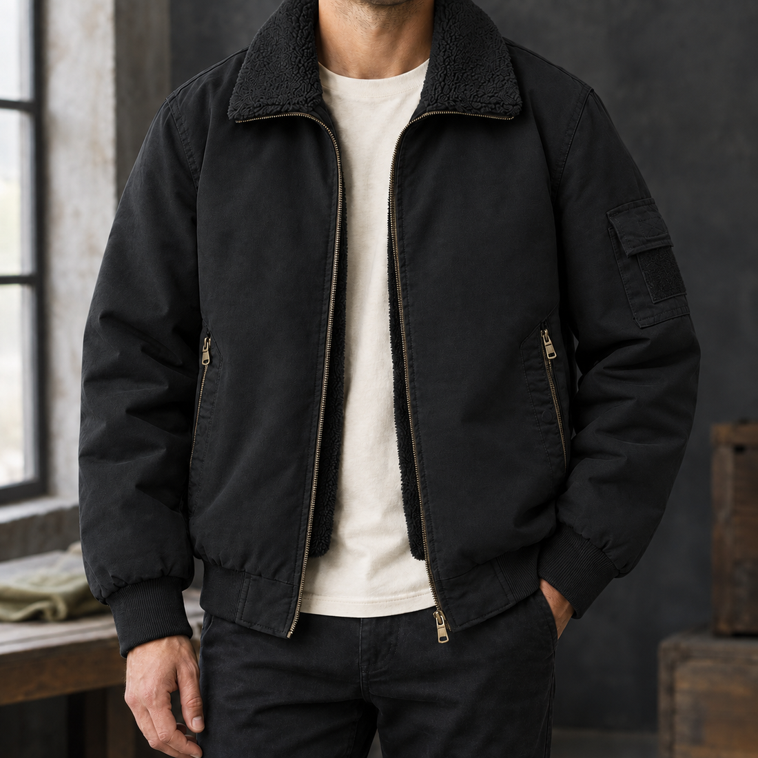 Knox Utility Jacket - Black