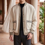 Knox Contrast Jacket - Apricot