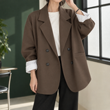 Berenice-Elise Oversized Blazer - Coffee