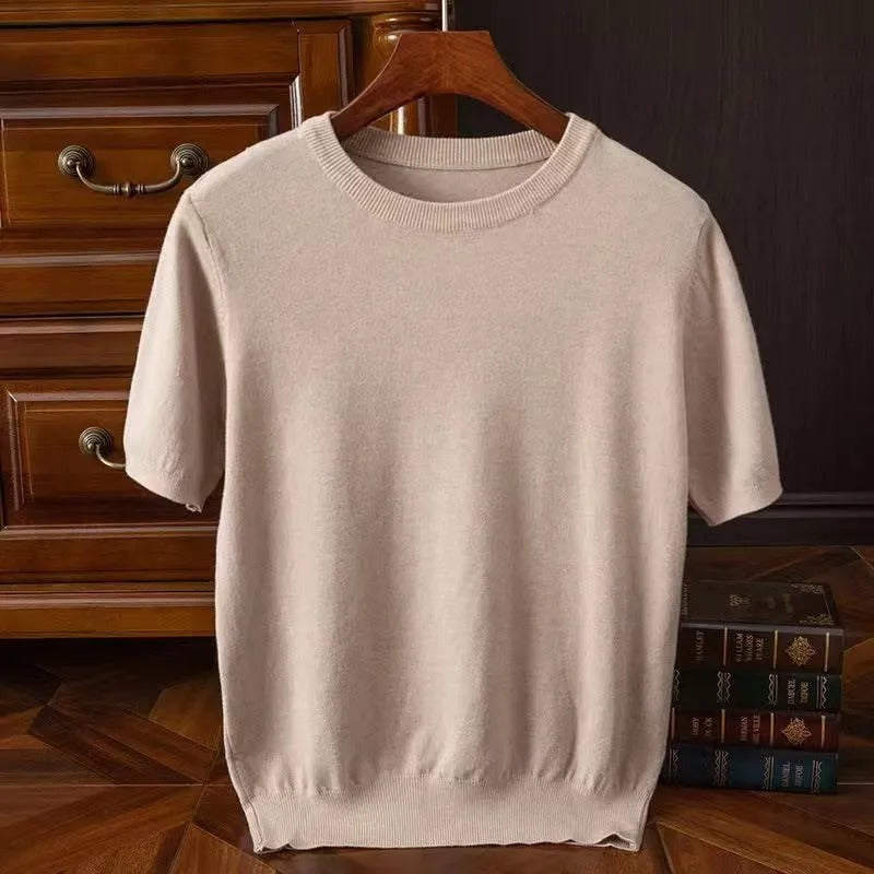 Arezzo Knit Tee - Camel