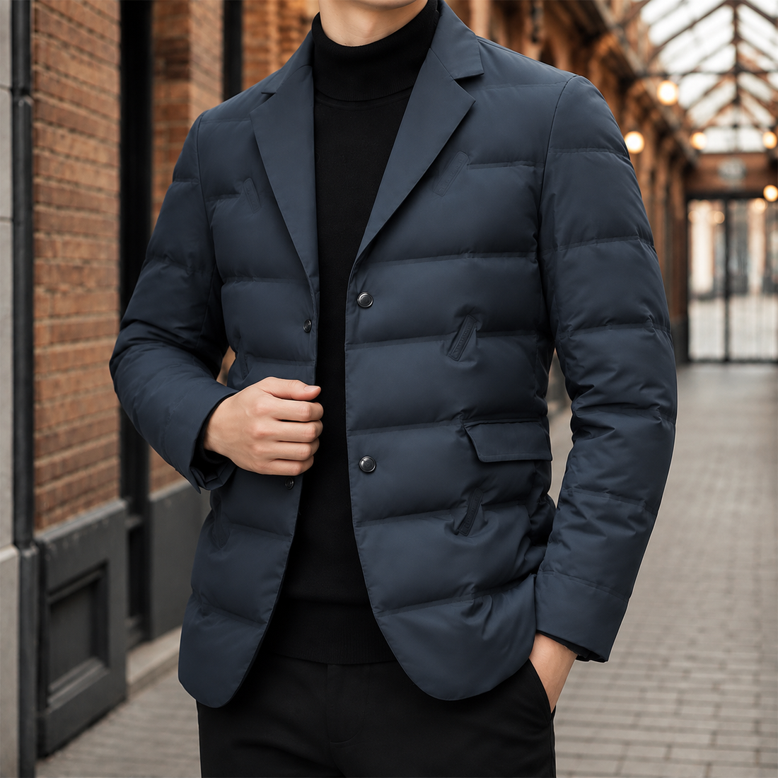 Frederick Puffer Blazer - Blue