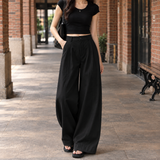 Margot-Eve Wide-Leg Pants - Black