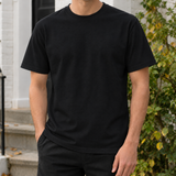 Horace Crew Neck T-Shirt - Black - No Collar Label