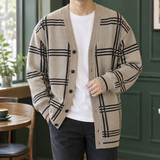 Peregrine Check Cardigan - Khaki