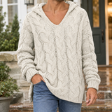 Carter Cable Knit Sweater - Off White