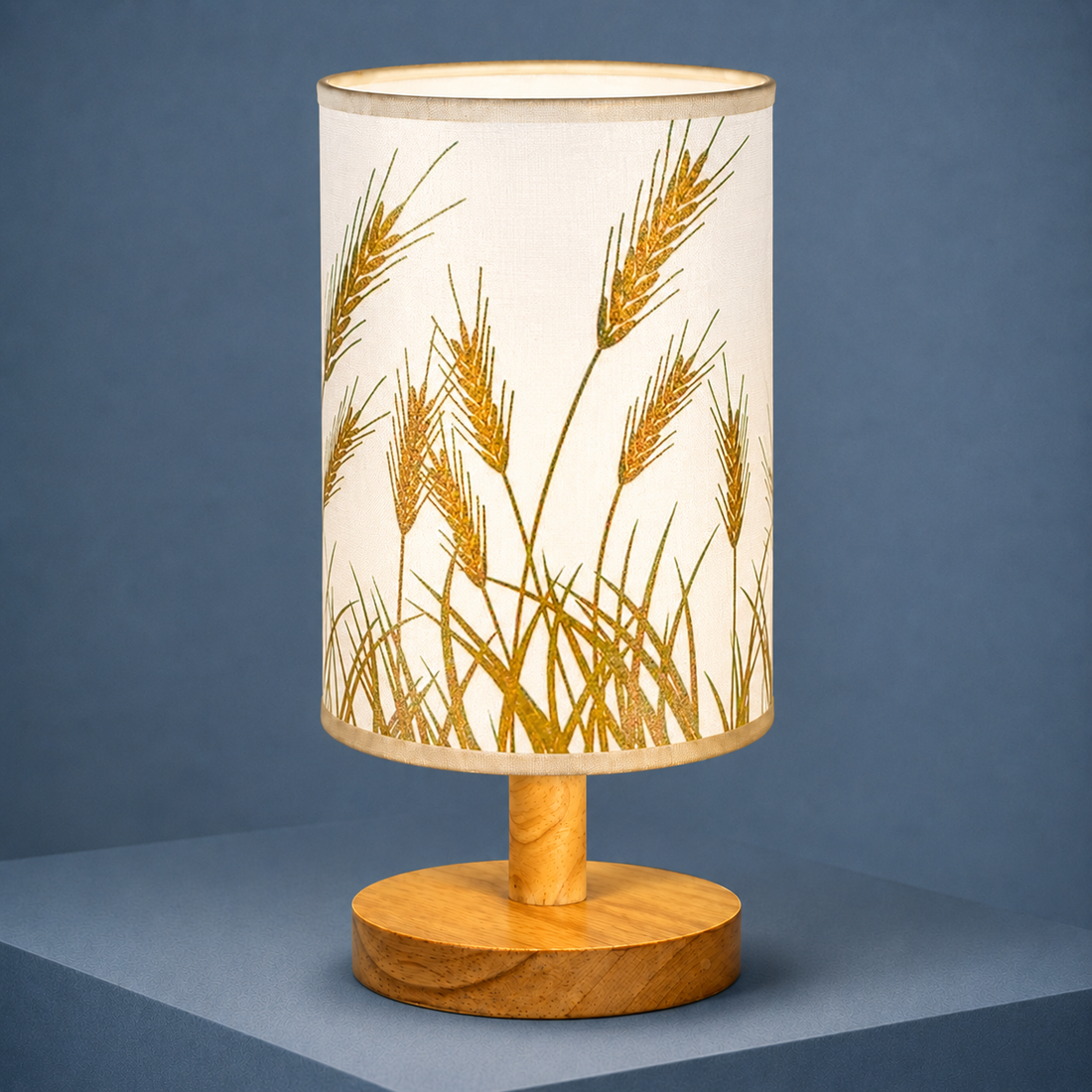 Frostwood Bamboo Lamp - Wheat