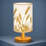 Frostwood Bamboo Lamp - Wheat