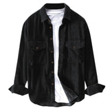 Luciano Corduroy Shirt - Black