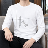 Florian Crew Neck Top - White Bamboo Flower