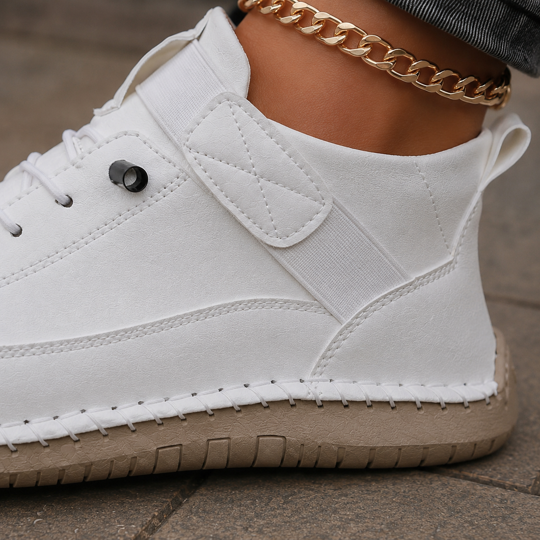 Dalmasso Lace-Up Sneakers - Lead Product Detail