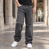 Marco Wide Leg Jeans - Gray