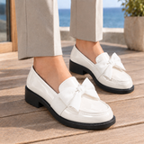 Taormina-Firenze Bow Loafers - White