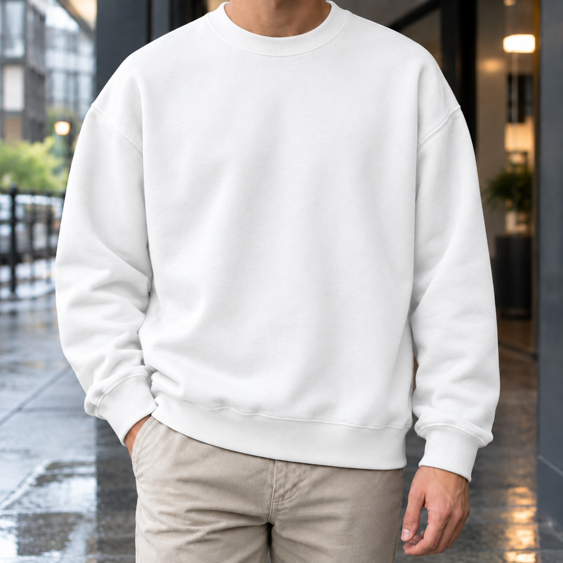Nico Relaxed Sweatshirt - White