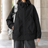 Eden-Hope Hooded Utility Jacket - Black