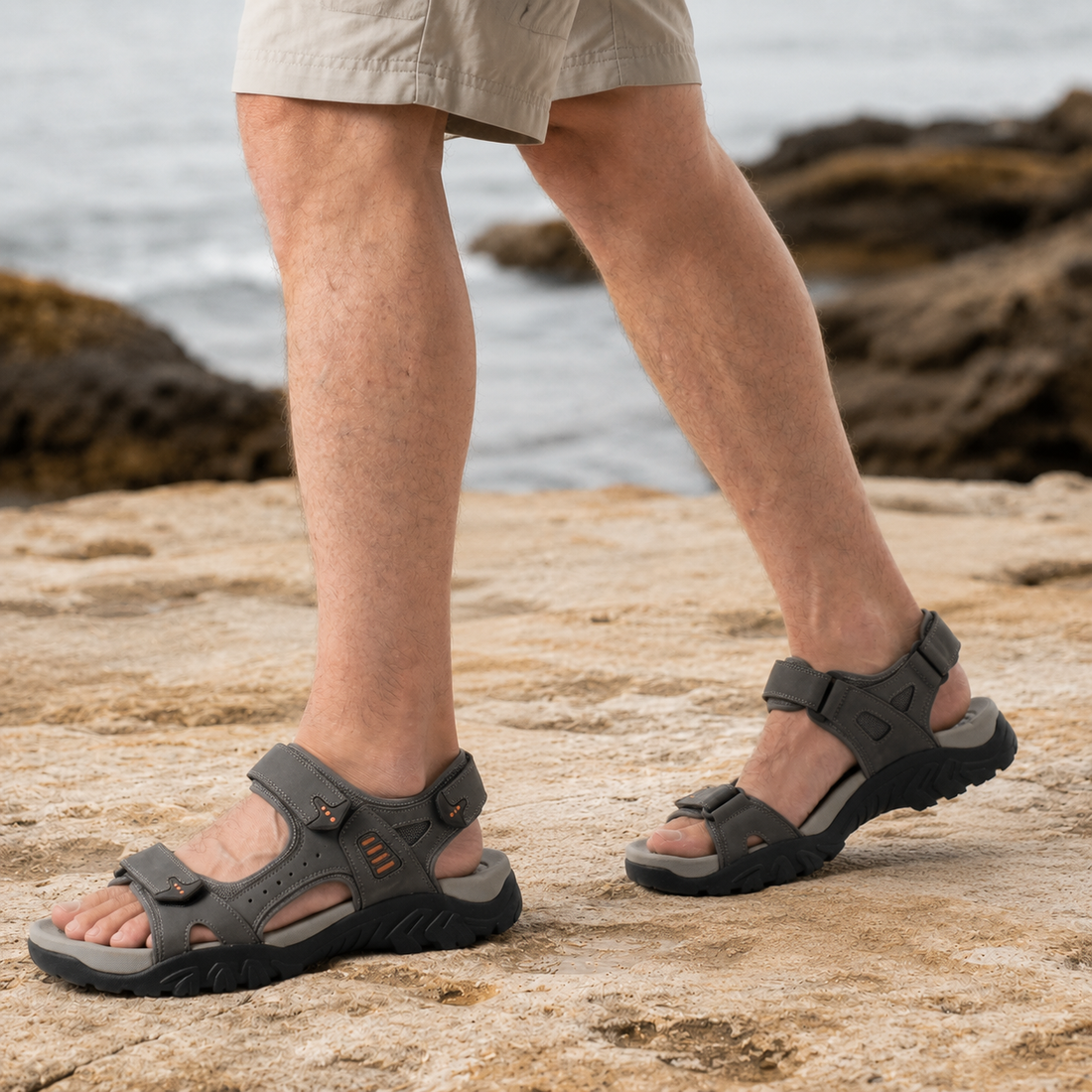 Loreto Orthopedic Sandals - Gray