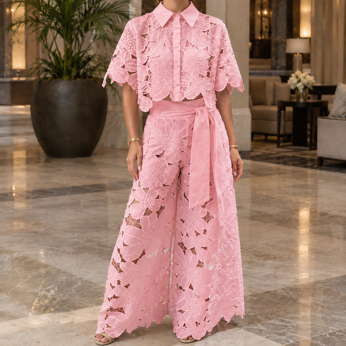 Giulietta-Skye Cutout Set - Pink