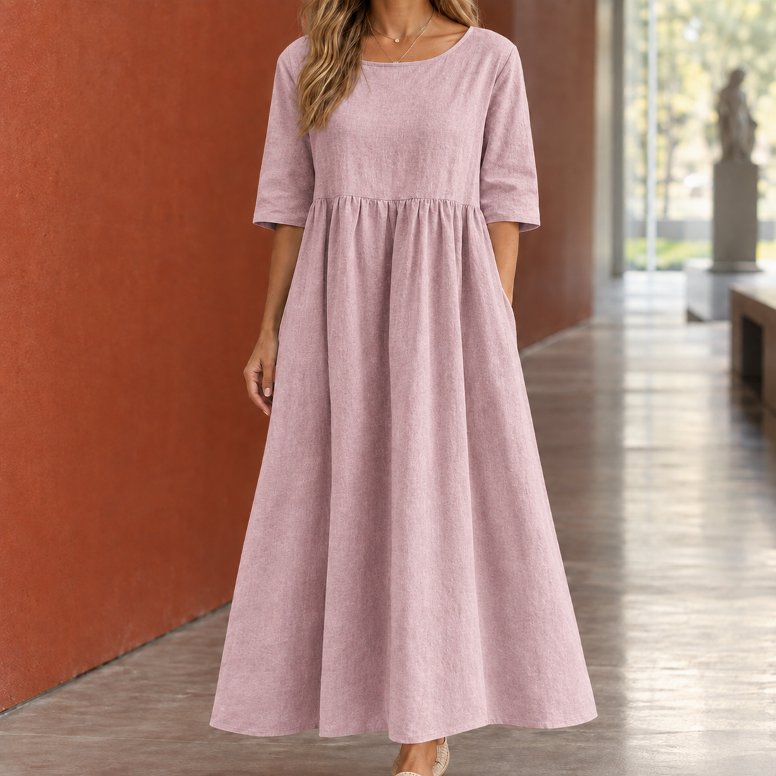 Marissa-Kate Gathered Maxi Dress - As Pictured