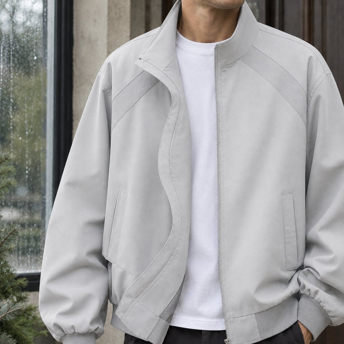 Magnus Flight Jacket - Light Gray