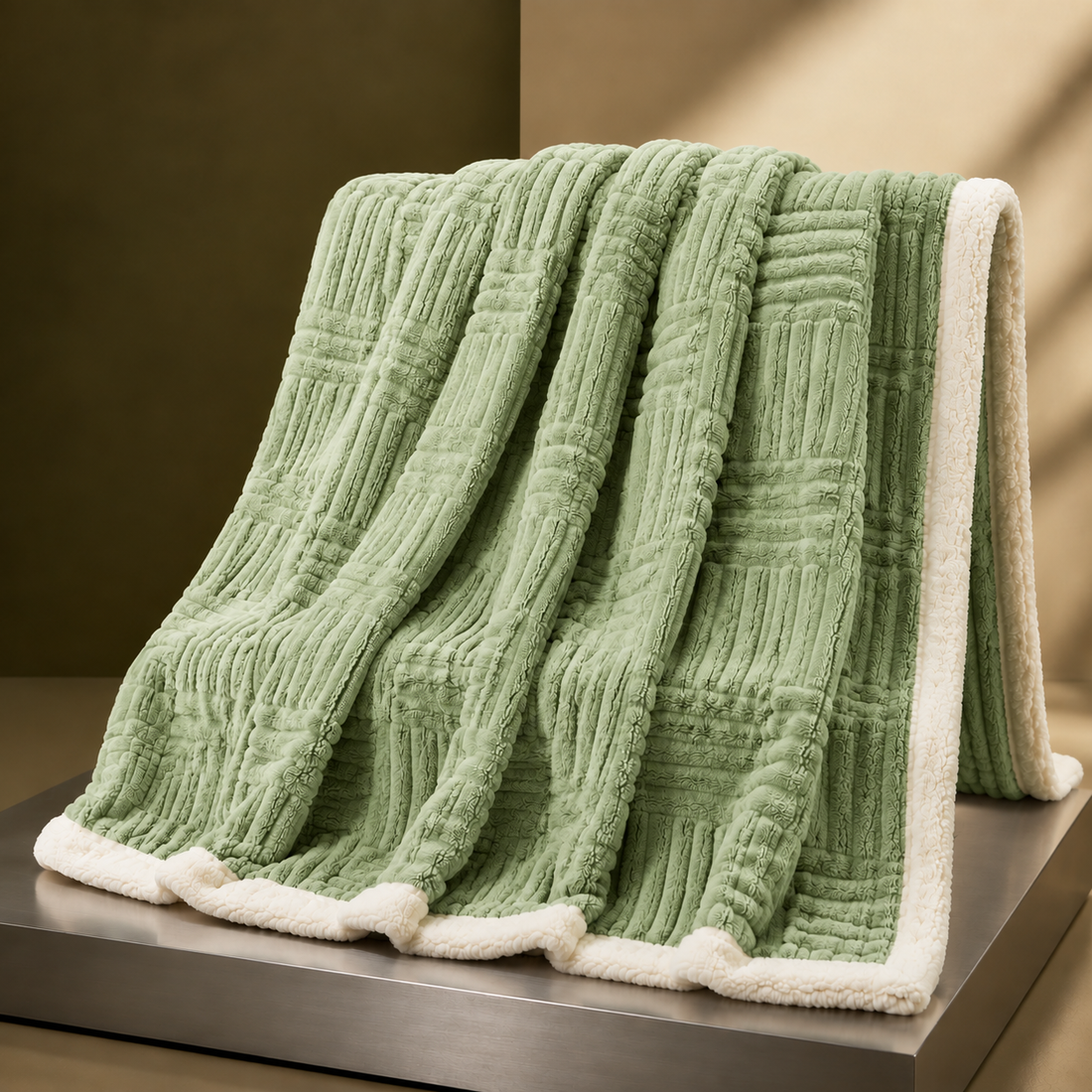 Elmwood Geometric Throw - Aoki Green