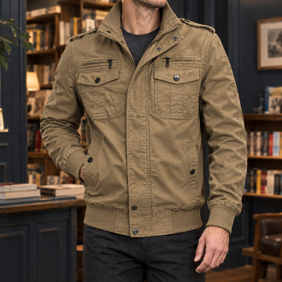 Wilder Utility Jacket - Khaki