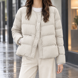 Ashley-Sage Quilted Jacket - Beige