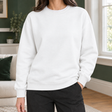 Isabelle-Lane Cotton Sweatshirt - White