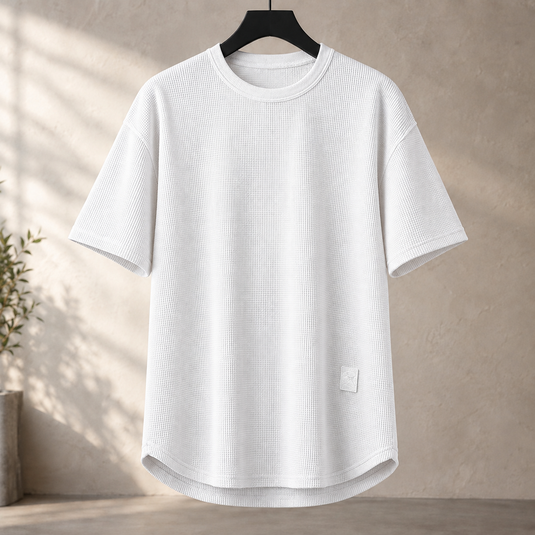 Austin Waffle T-Shirt - White