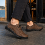 Bargello Lace-Up Shoes - Brown