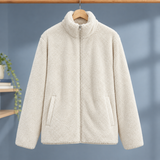 Bethany Plush Zip Jacket - White