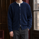 Brandon Cable Cardigan - Navy