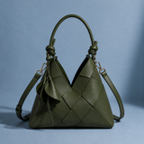 Benedetti Woven Shoulder Bag - Forest Green