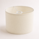 Lennox Linen Drum Lamp Shade - Natural Ivory