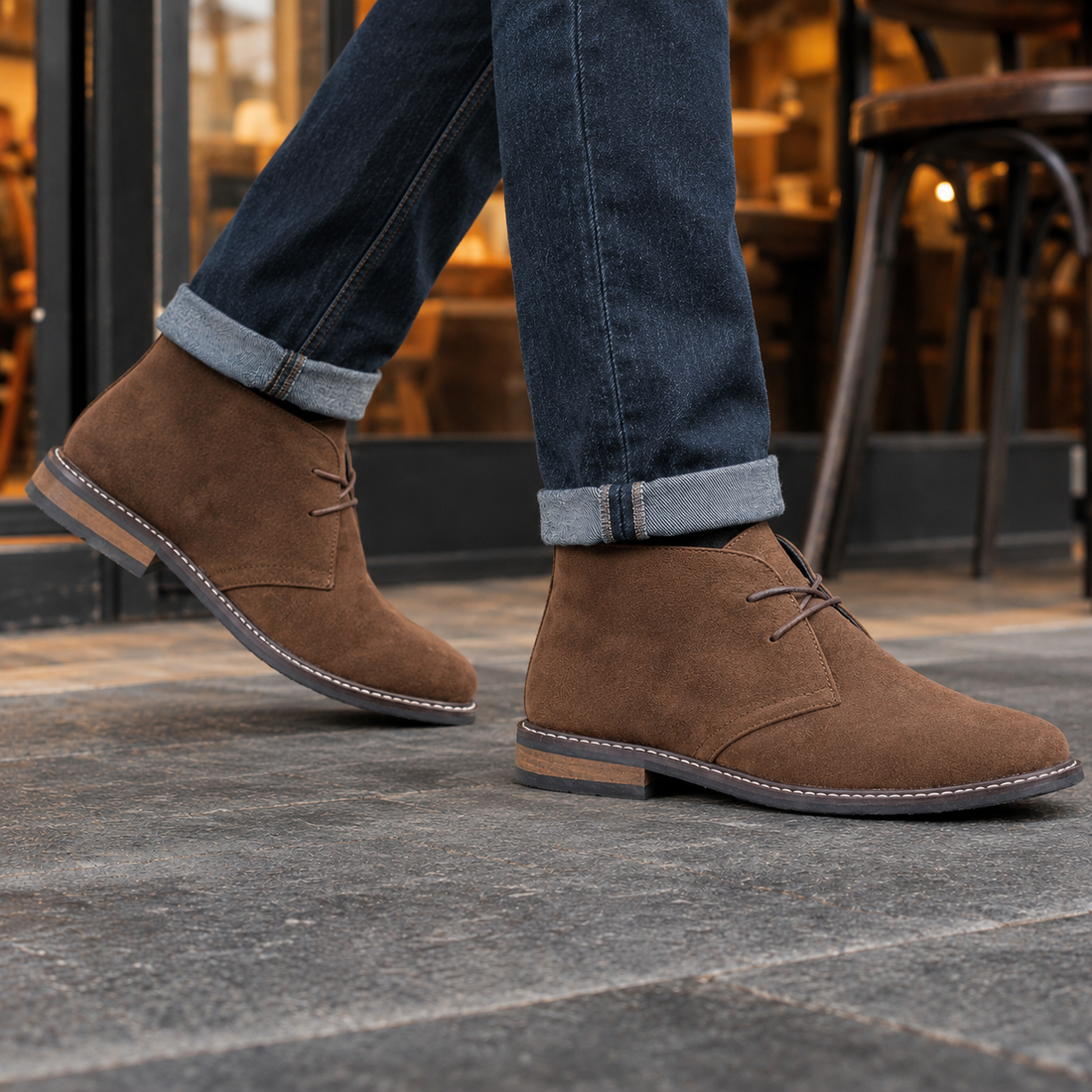 Loredan-Zara Desert Boots - Brown