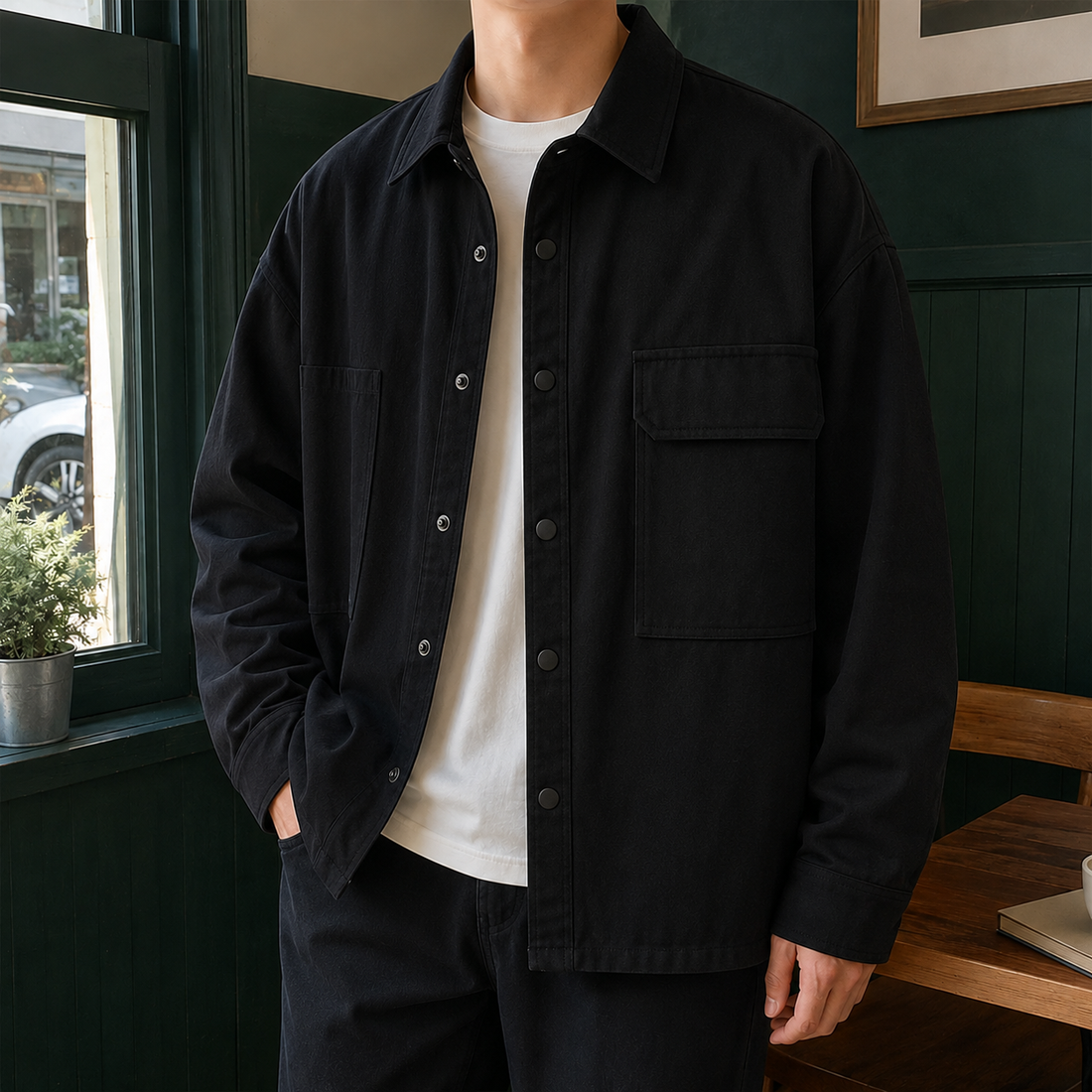 Alistair Utility Jacket - Black