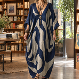 Sophie Cocoon Maxi Dress - Navy Blue