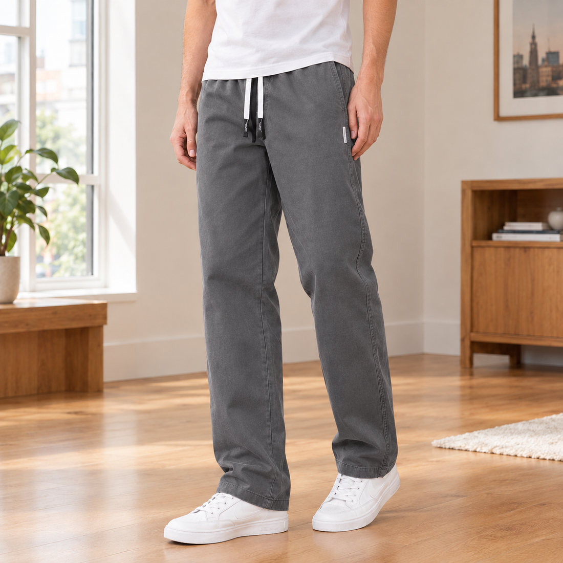 Carter Relaxed Pants - Gray