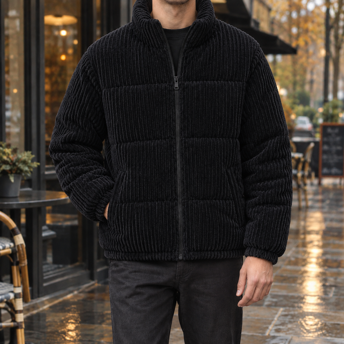 Vaughn Corduroy Jacket - Black