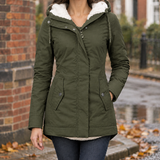 Serena-Jade Hooded Jacket - Green
