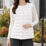 Isabeau-Pearl Cashmere Vest - White