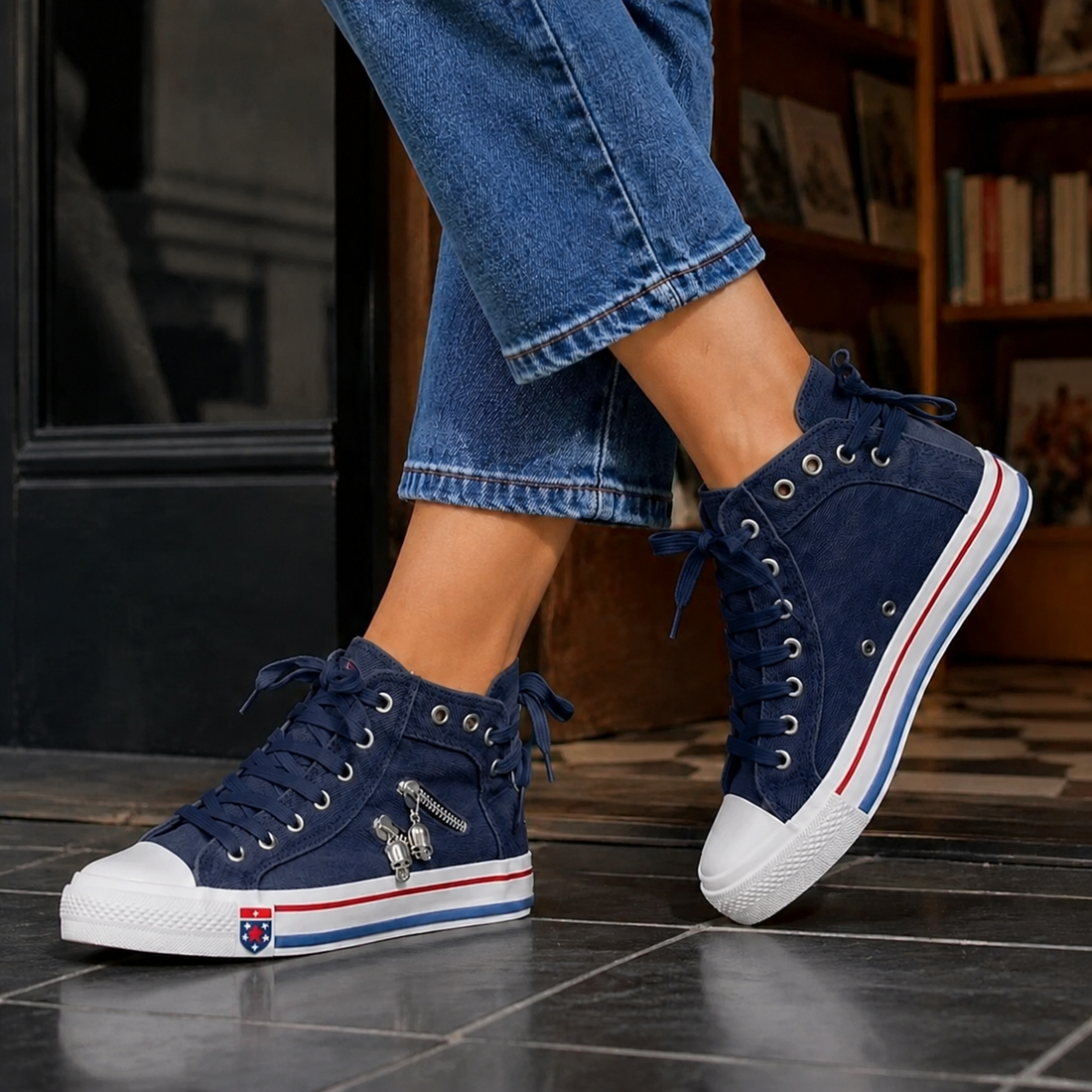 Olivieri Orthopedic Sneakers - Navy