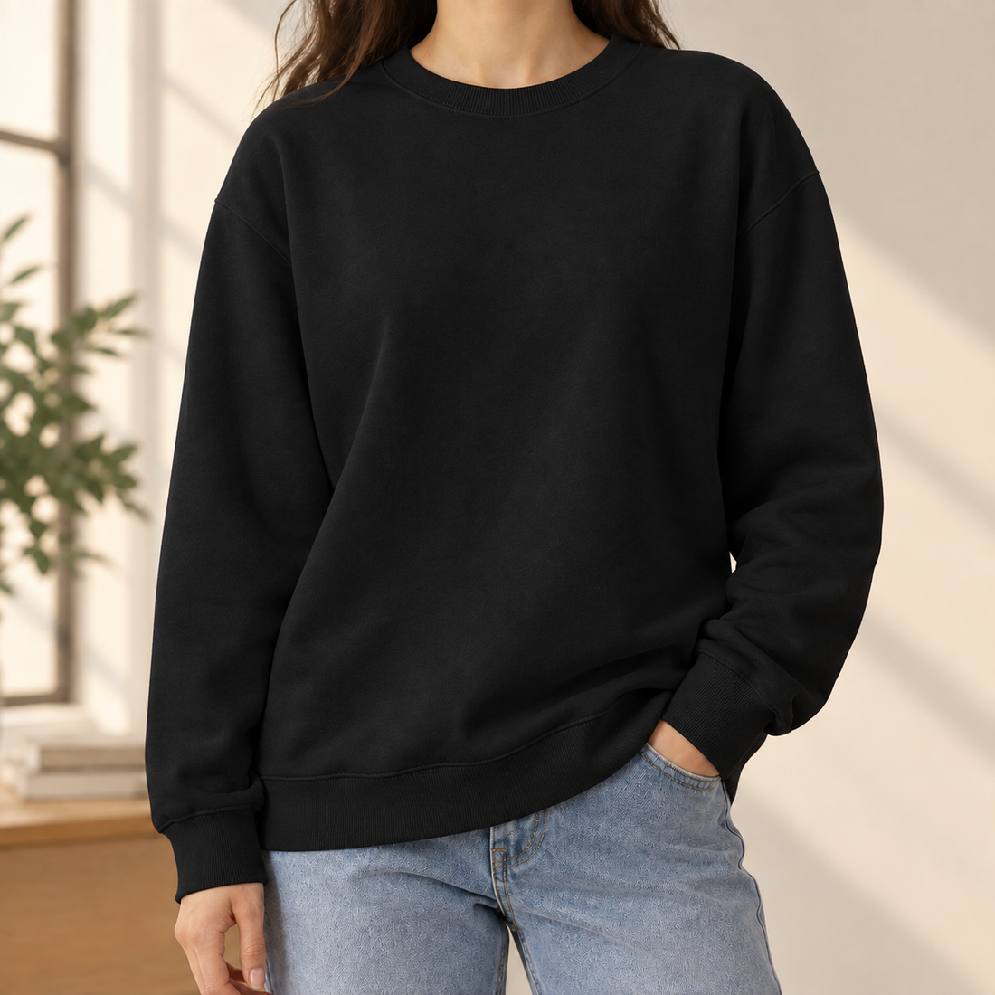 Mason Relaxed Sweatshirt - Black
