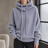 Delia-Jade Cowl Neck Sweater - Elegant Gray