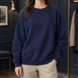 Candela Crewneck Sweater - Navy Blue