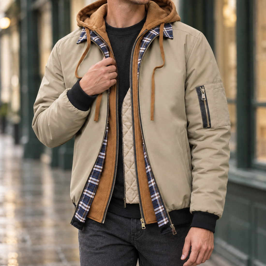 Dorian Waterproof Jacket - Khaki