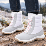 Livorno-Volo Fleece Lined Snow Boots - White