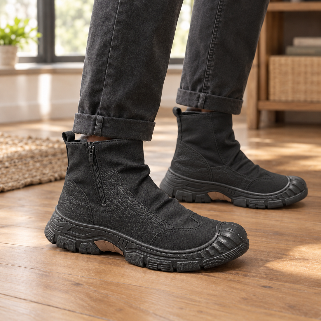 Zabarella-Lago Side Zip Boots - Black