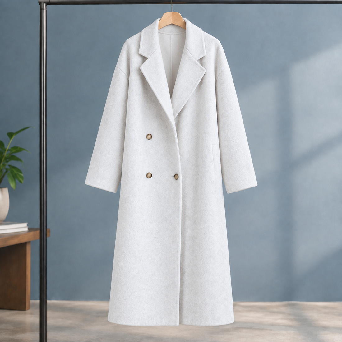 Odette-Eve Cashmere Coat - White