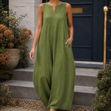 Veronique Wide-Leg Jumpsuit - Green
